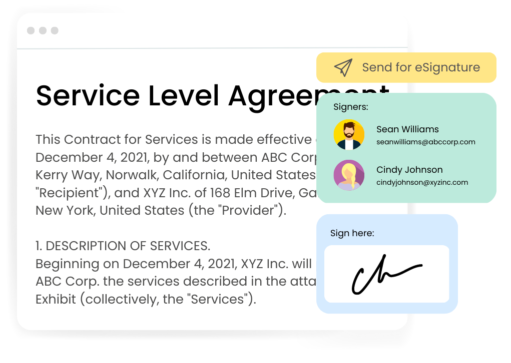 electronic signature contract